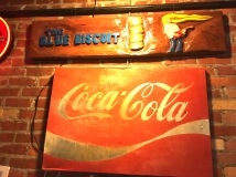 Indianola Blue Business w Coca Cola Sign