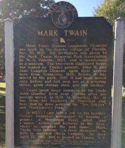 Mark Twain Marker