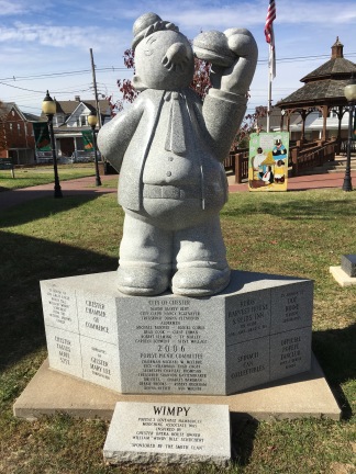 Popeye Chester Wimpy Statue